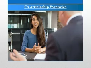 Top CA Articleship Vacancies in India