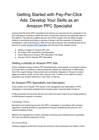 getting started with pay per click ads develop