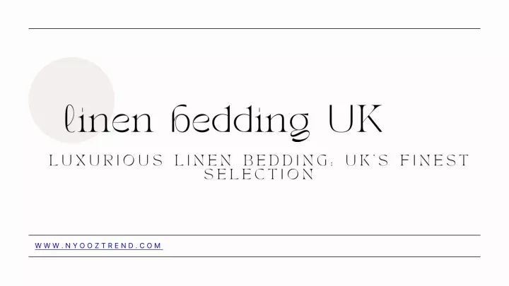linen bedding uk