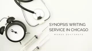 Synopsis Writing Service In Chicago