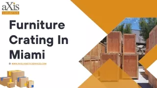 Furniture Crating in Miami