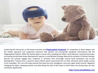 Newborn Flat Head Treatment Plagiocephaly Helmet UK