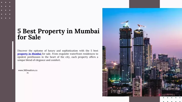5 best property in mumbai for sale