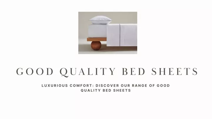 good quality bed sheets