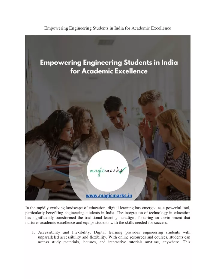 empowering engineering students in india
