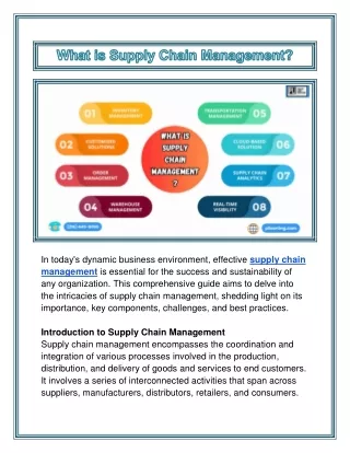 What is Supply Chain Management