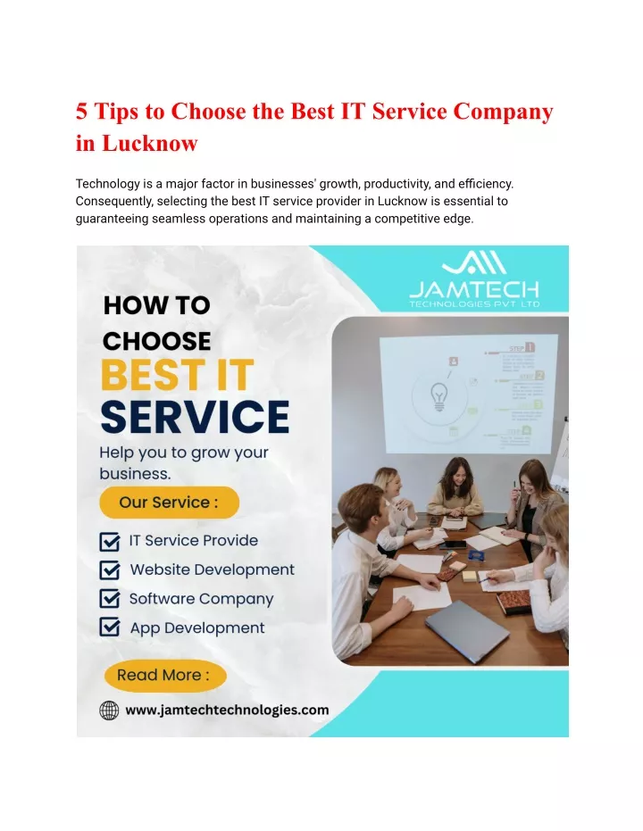 5 tips to choose the best it service company