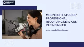 Moonlight Studios' Professional Recording Services in Cincinnati