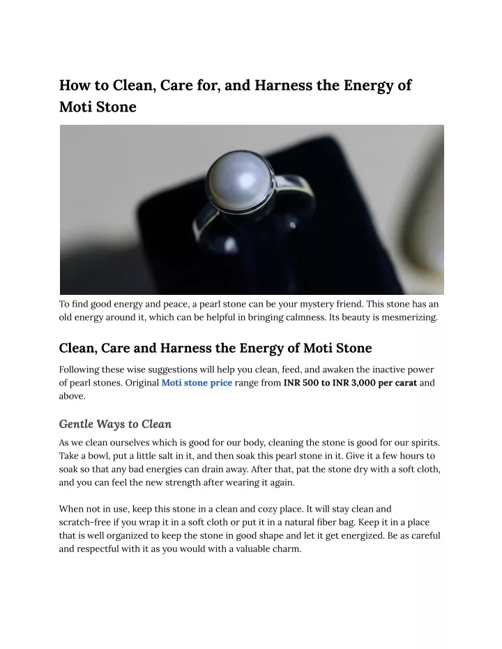 how to clean care for and harness the energy