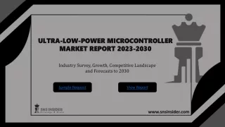 Ultra-low-power Microcontroller Market Size & outlook 2030
