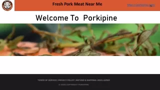 Fresh Pork Meat Near Me