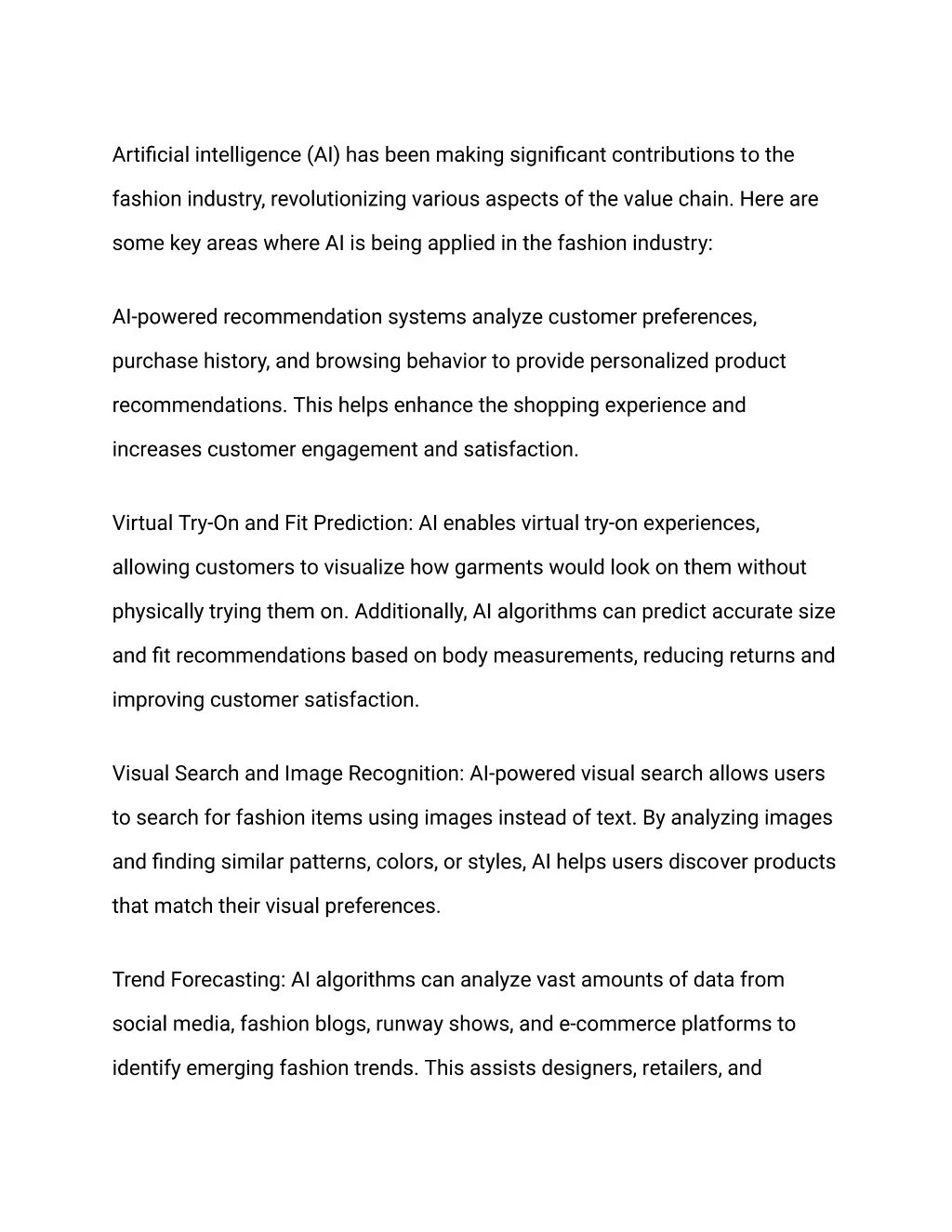 PPT - The Impact of Artificial Intelligence (AI) in the Fashion ...
