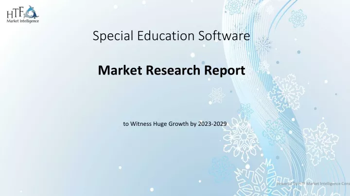 special education software market research report