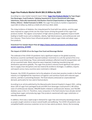 sugar free products market worth 65 31 billion