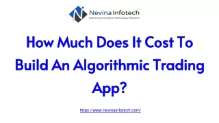 how much does it cost to build an algorithmic