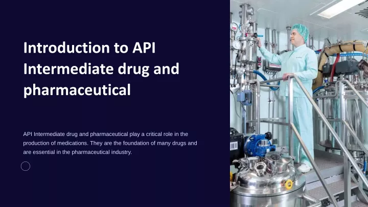 introduction to api intermediate drug