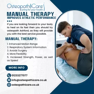 How Manual Therapy Improves Athletic Performance?