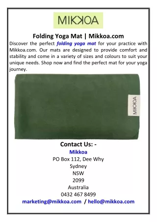 folding yoga mat mikkoa com discover the perfect