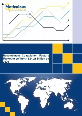 Recombinant Coagulation Factors Market to be Worth $24.21 Billion by 2030