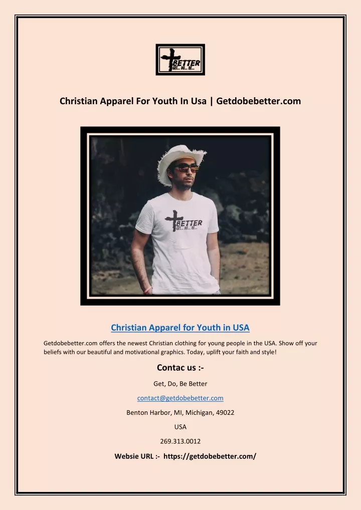 christian apparel for youth in usa getdobebetter