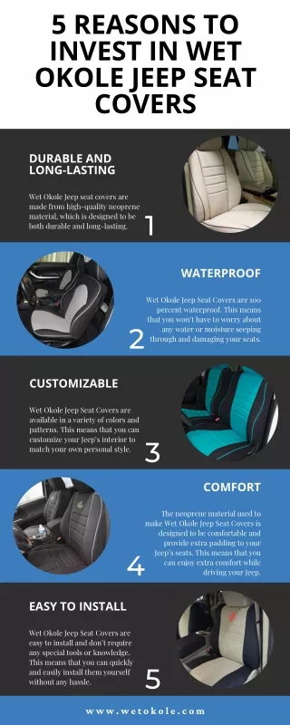 5 Reasons to Invest in Wet Okole Jeep Seat Covers