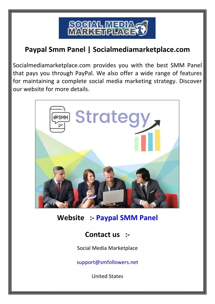 paypal smm panel socialmediamarketplace com