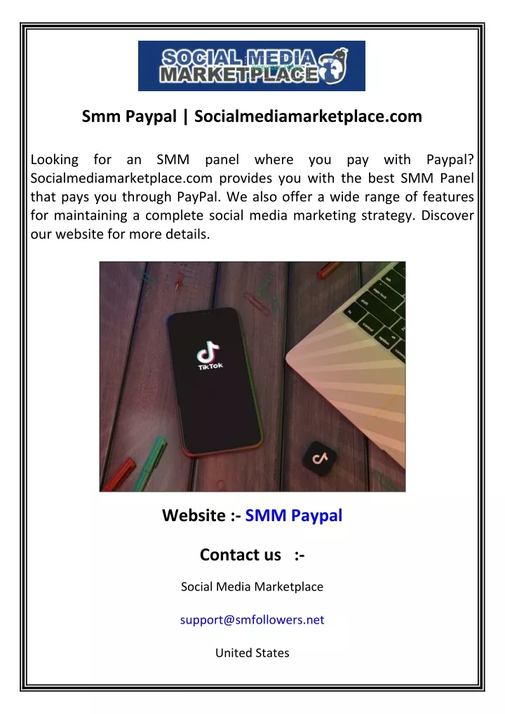 smm paypal socialmediamarketplace com