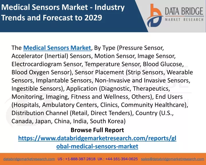 medical sensors market industry trends