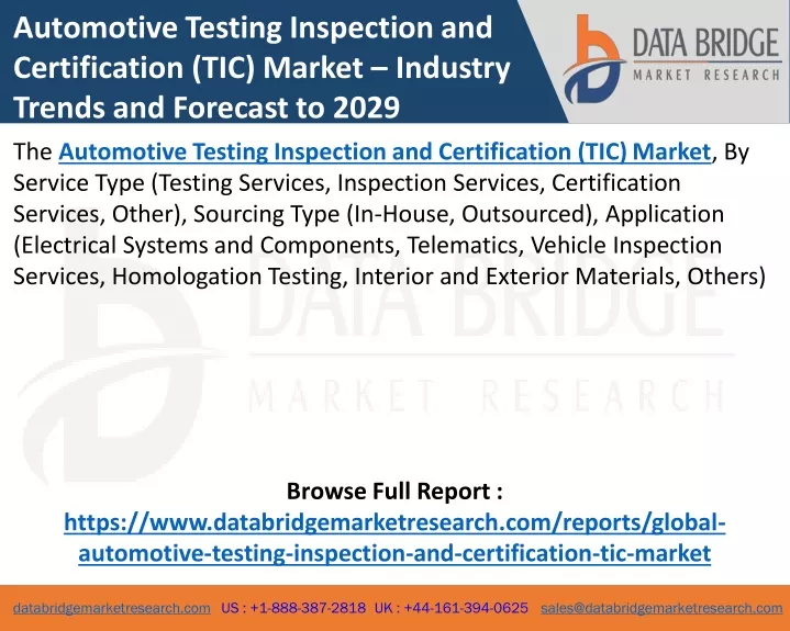 automotive testing inspection and certification