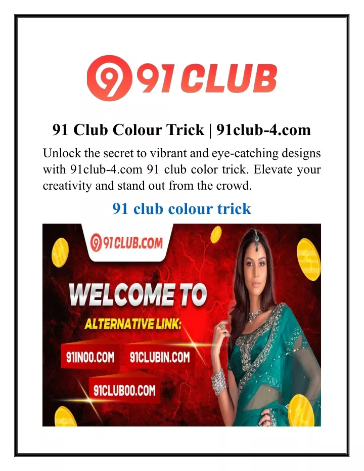 91 club colour trick 91club 4 com