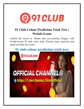 91 Club Colour Prediction Trick New | 91club-4.com
