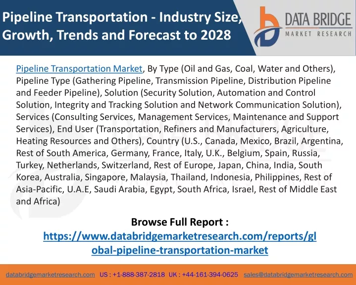 pipeline transportation industry size growth