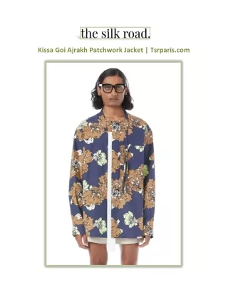 Kissa Goi Ajrakh Patchwork Jacket | Tsrparis.com