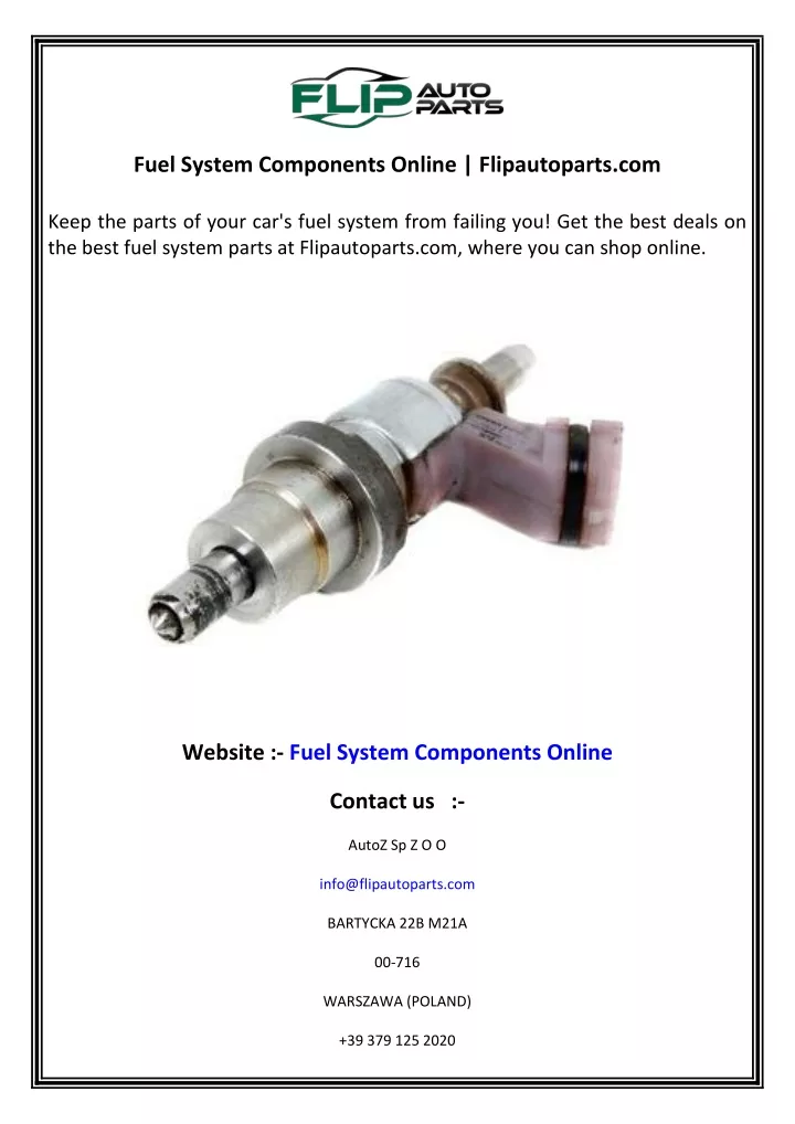 fuel system components online flipautoparts com