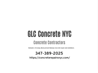 glc concrete nyc concrete contractors