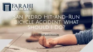 San Pedro Hit-and-Run Bicycle Accident: What Should I Do?