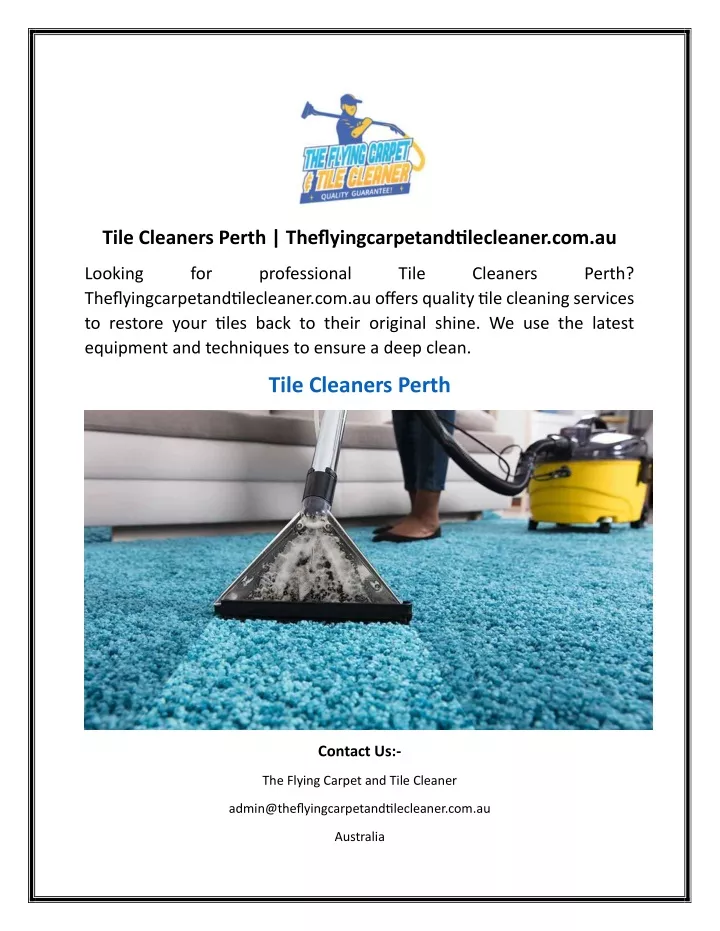 tile cleaners perth theflyingcarpetandtilecleaner