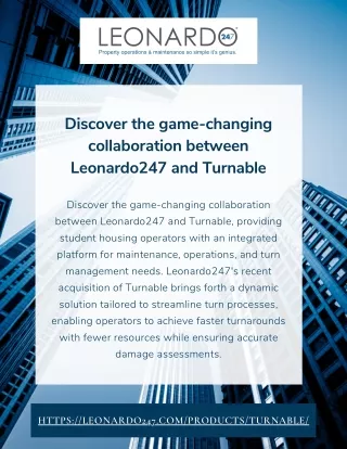 Optimizing Student Housing Turns Leonardo247 and Turnable Join Forces