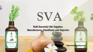 Establish Essential Oil Market with the Famous Global Brand SVA