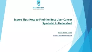 Expert Tips How to Find the Best Liver Cancer Specialist in Hyderabad