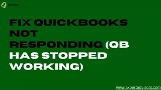 QuickBooks Has Stopped Working [Not Responding After Login]