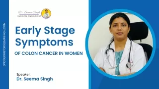 Early Stage Symptoms of colon cancer in women