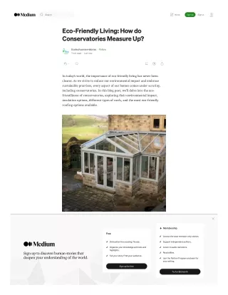 Eco-Friendly Living How do Conservatories Measure Up
