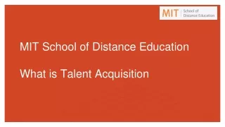 Talent Acquisition in HR management