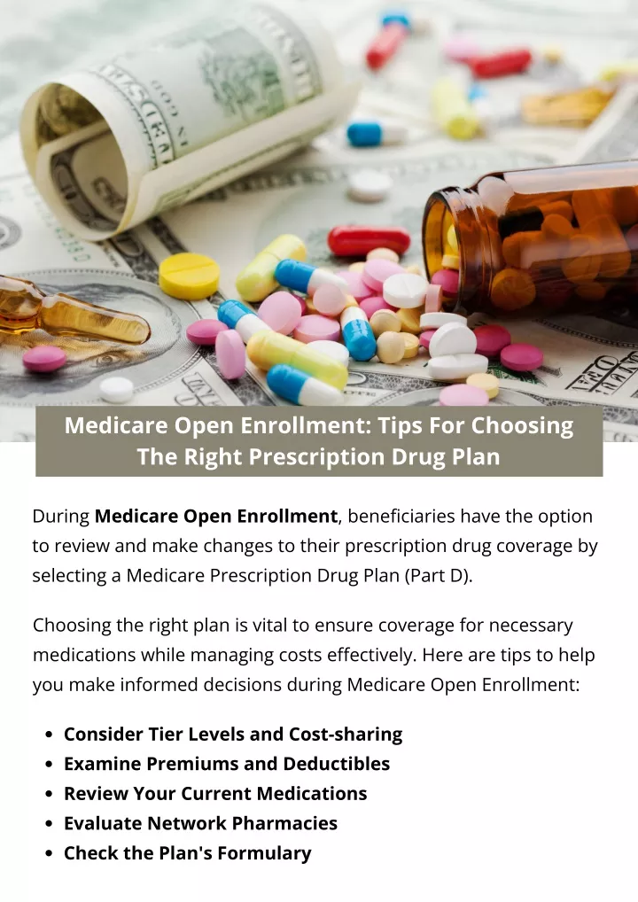 medicare open enrollment tips for choosing