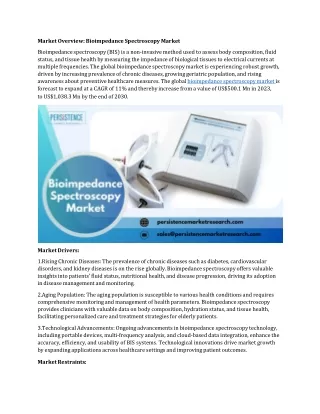 market overview bioimpedance spectroscopy market