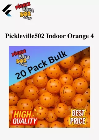 Embrace the Zesty Sunshine: Exploring Pickleville502's Indoor Orange 4