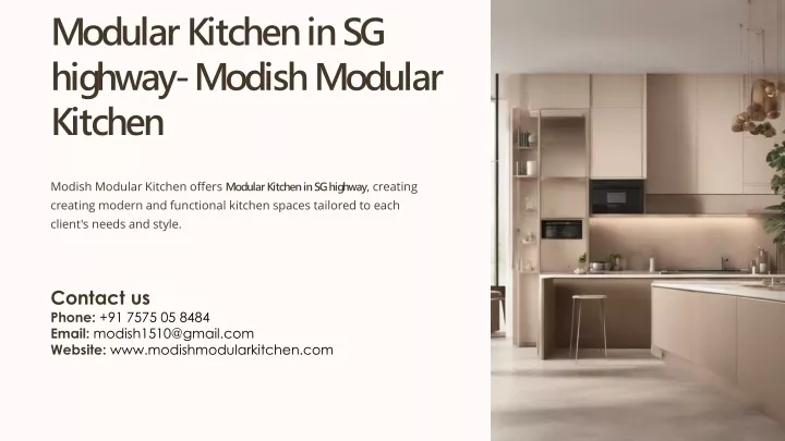 modular kitchen in sg highway modish modular