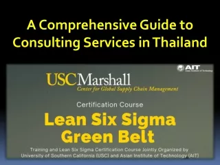 A Comprehensive Guide to Consulting Services in Thailand