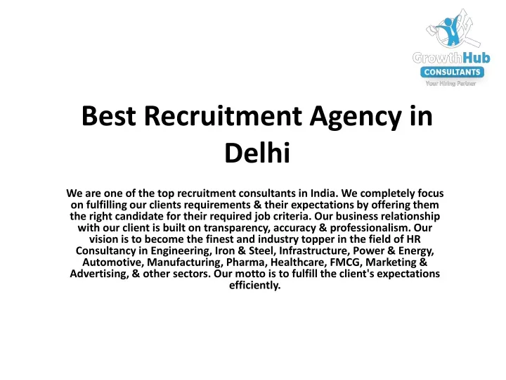 best recruitment agency in delhi